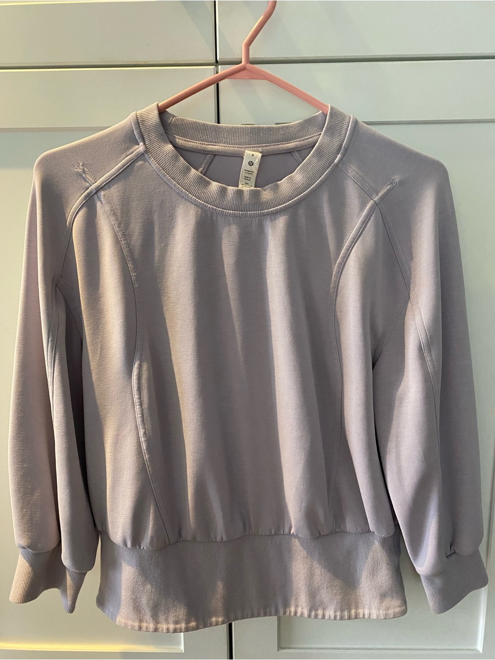 lululemon athletica Lavender Crewneck Sweatshirt in lilac colour